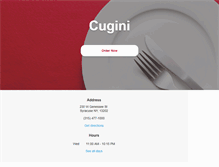 Tablet Screenshot of cuginisyracuse.net